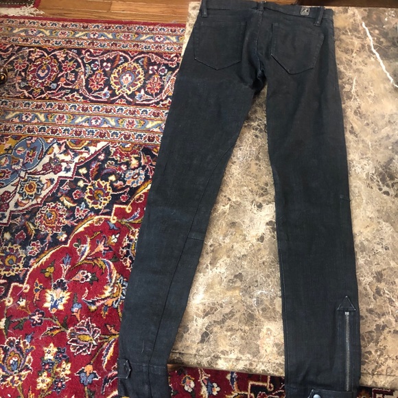 $228 RALPH LAUREN BLUE LABEL Black Skinny Jeans 25 - Picture 5 of 15